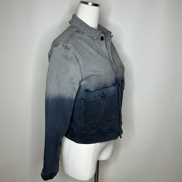 Lularoe Blue Ombre Kenny Denim Jacket Size Small - Picture 3 of 10